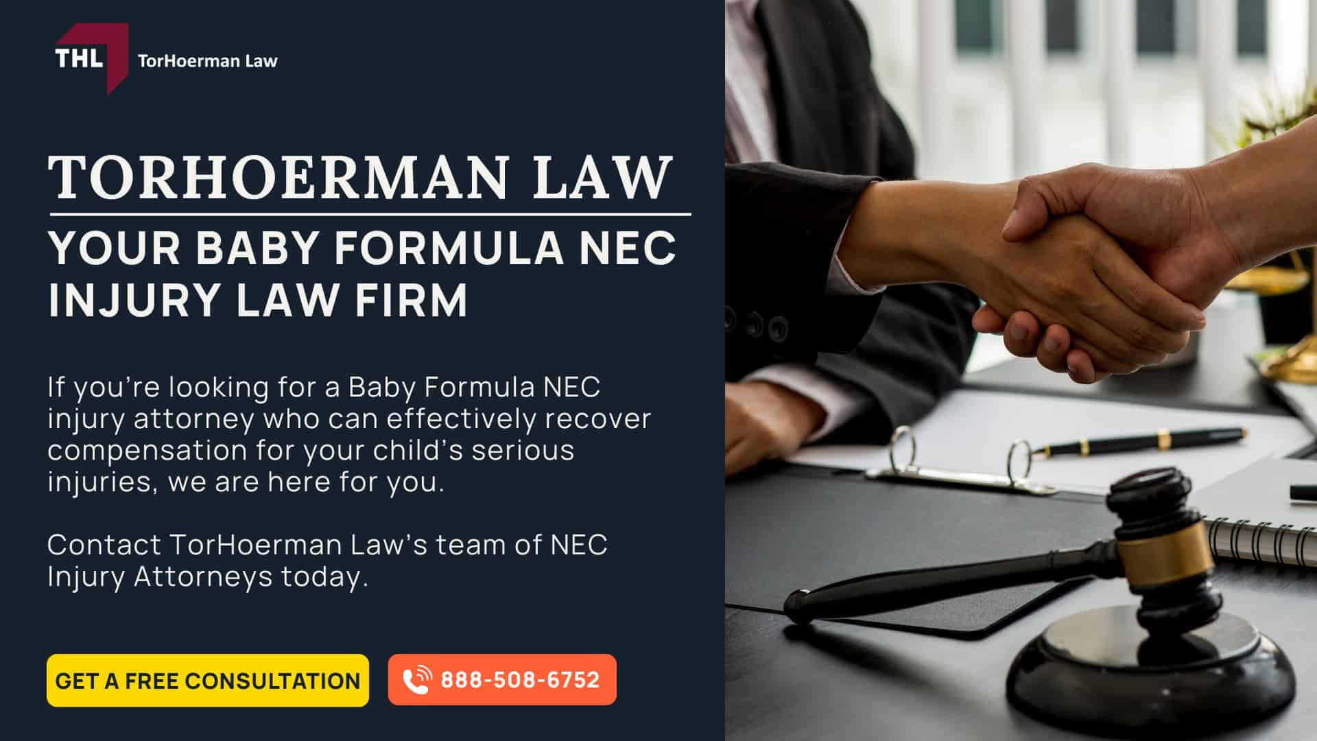 An Overview of the NEC Baby Formula Lawsuits; What Baby Formula Manufacturers are Facing NEC Infant Formula Lawsuits?; The Impact of NEC on Families; Resources for Families Affected by NEC; TorHoerman Law Obtains $495 Million Verdict in NEC Baby Formula Trial Against Abbott Laboratories; Gathering Evidence for Toxic Baby Formula NEC Lawsuits; Damages in Baby Formula NEC Lawsuits; Why Choose TorHoerman Law for Your NEC Lawsuit? CLOSING GRAPHIC - BABY FORMULA NEC LAWSUIT PAYOUT & SETTLEMENTS - TOXIC BABY FORMULA NEC LAWSUITS - TORHOERMAN LAW