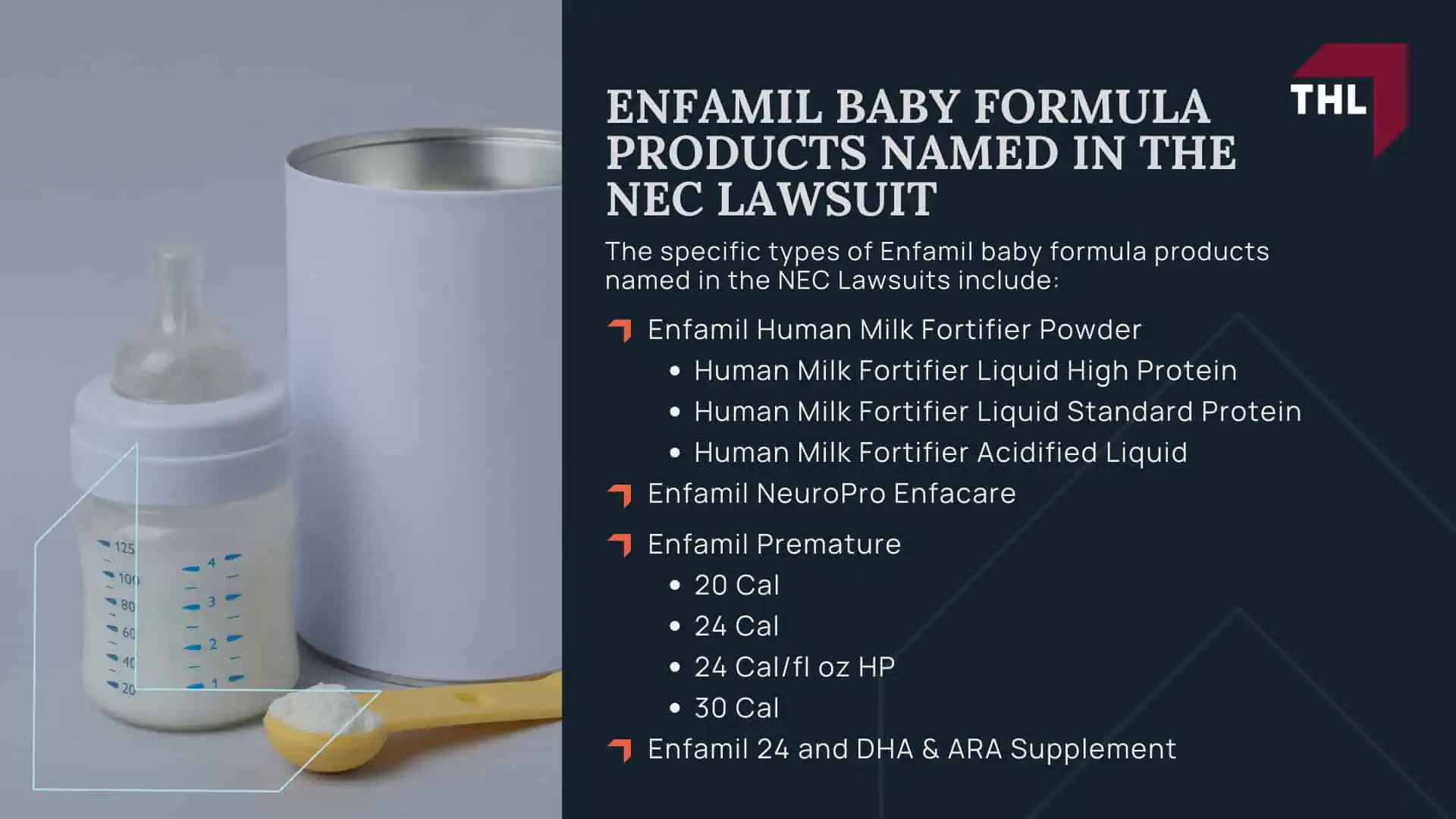 ENFAMIL LAWSUIT OVERVIEW - TOXIC BABY FORMULA NEC LAWSUIT - TORHOERMAN LAW; ENFAMIL BABY FORMULA PRODUCTS NAMED IN THE NEC LAWSUIT - ENFAMIL LAWSUIT - TOXIC BABY FORMULA NEC LAWSUIT - TORHOERMAN LAW