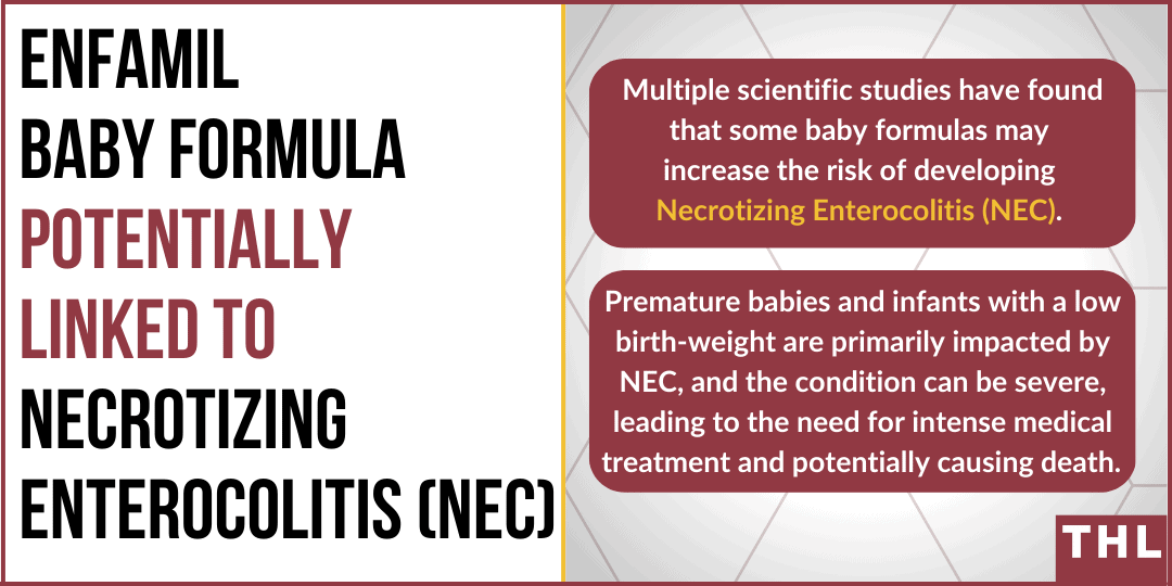 Premature infant risk to develop NEC, Enfamil Infant Formula Products
