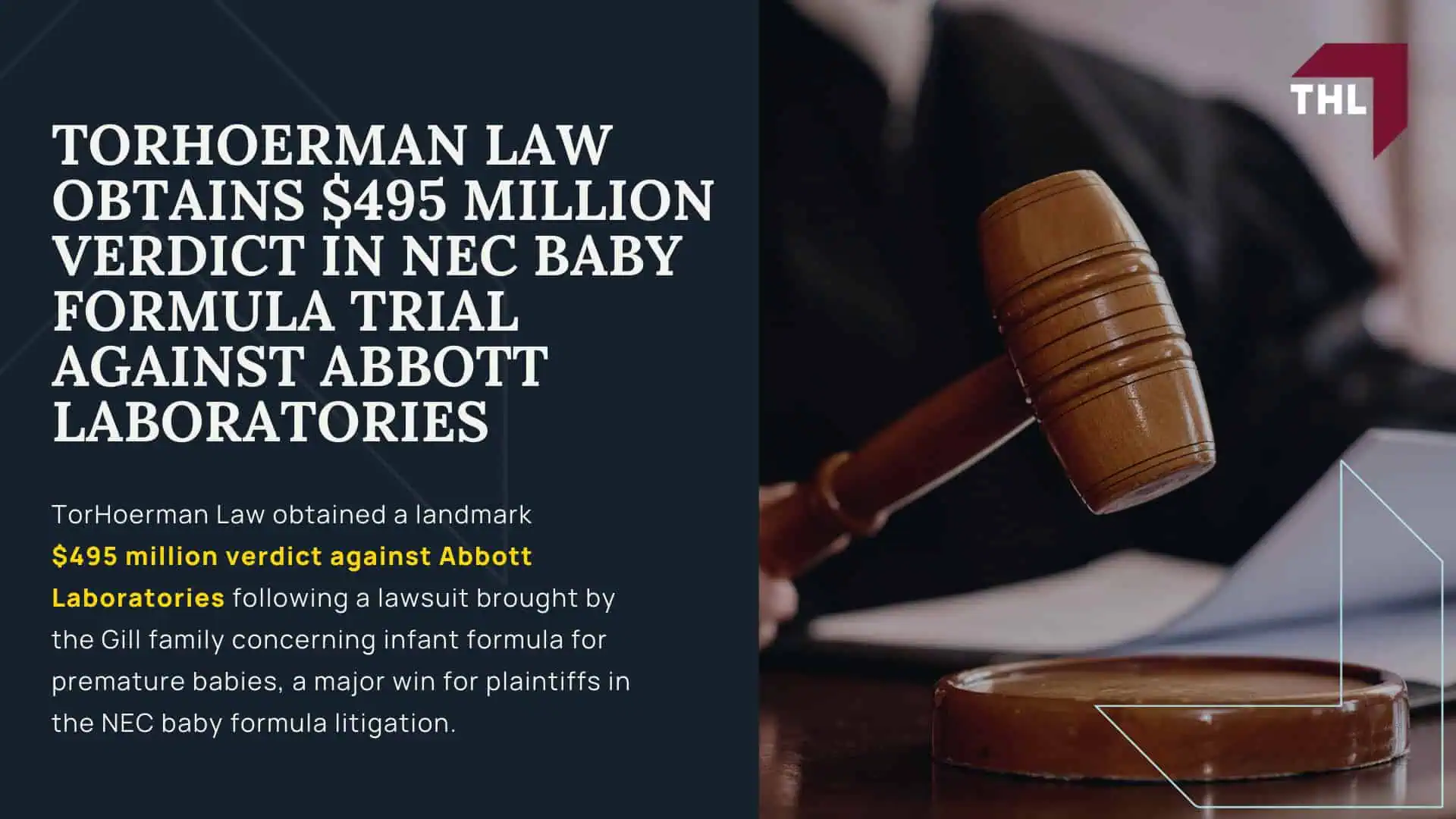 An Overview of the NEC Baby Formula Lawsuits; What Baby Formula Manufacturers are Facing NEC Infant Formula Lawsuits?; The Impact of NEC on Families; Resources for Families Affected by NEC; TorHoerman Law Obtains $495 Million Verdict in NEC Baby Formula Trial Against Abbott Laboratories