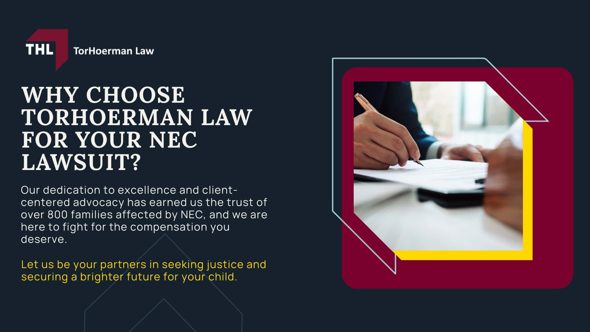 An Overview of the NEC Baby Formula Lawsuits; What Baby Formula Manufacturers are Facing NEC Infant Formula Lawsuits?; The Impact of NEC on Families; Resources for Families Affected by NEC; TorHoerman Law Obtains $495 Million Verdict in NEC Baby Formula Trial Against Abbott Laboratories; Gathering Evidence for Toxic Baby Formula NEC Lawsuits; Damages in Baby Formula NEC Lawsuits; Why Choose TorHoerman Law for Your NEC Lawsuit?