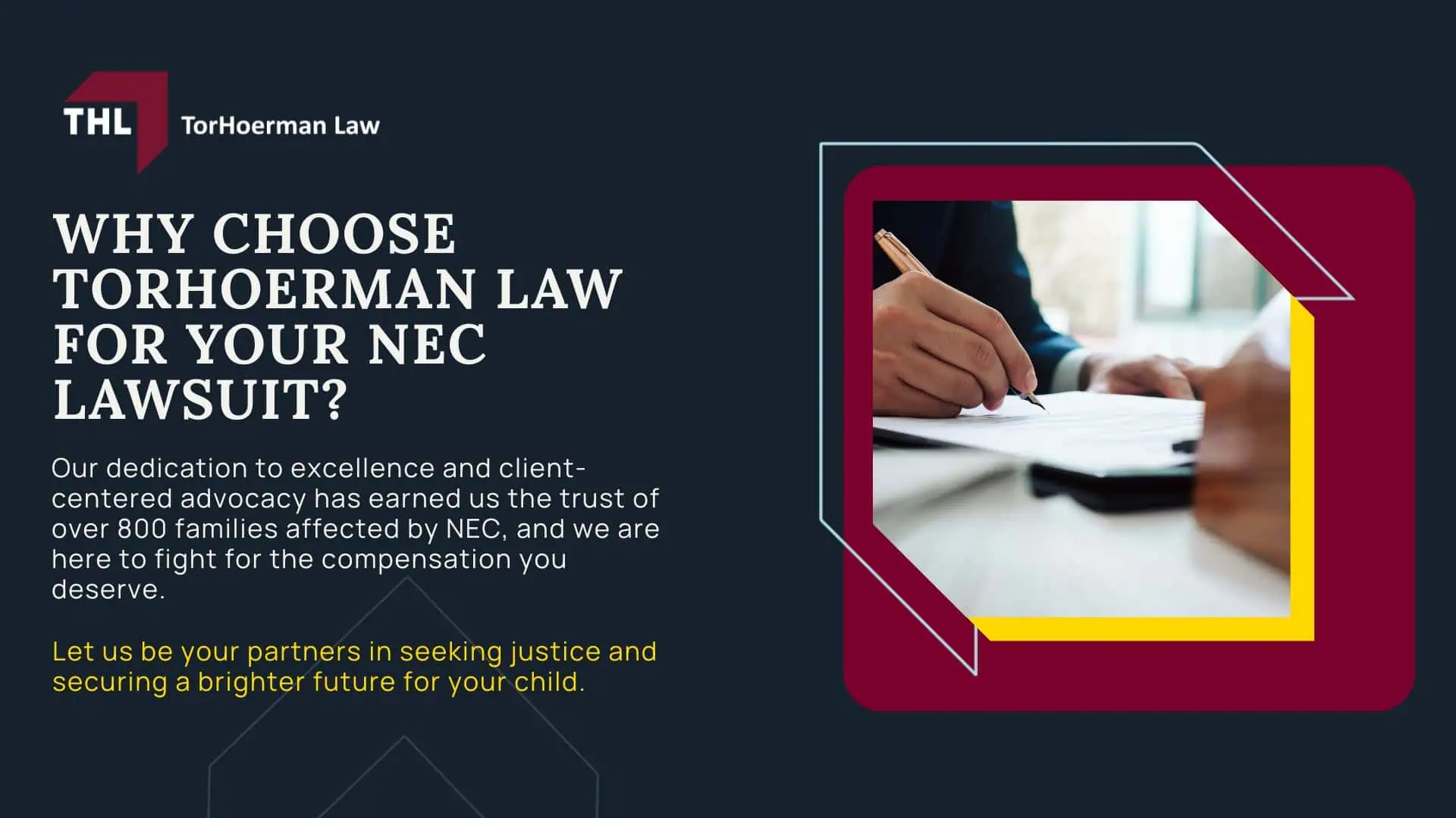 An Overview of the NEC Baby Formula Lawsuits; What Baby Formula Manufacturers are Facing NEC Infant Formula Lawsuits?; The Impact of NEC on Families; Resources for Families Affected by NEC; TorHoerman Law Obtains $495 Million Verdict in NEC Baby Formula Trial Against Abbott Laboratories; Gathering Evidence for Toxic Baby Formula NEC Lawsuits; Damages in Baby Formula NEC Lawsuits; Why Choose TorHoerman Law for Your NEC Lawsuit?