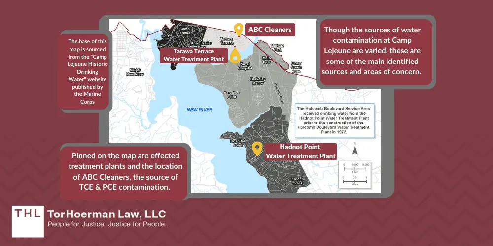 where did camp lejeune water contamination occur