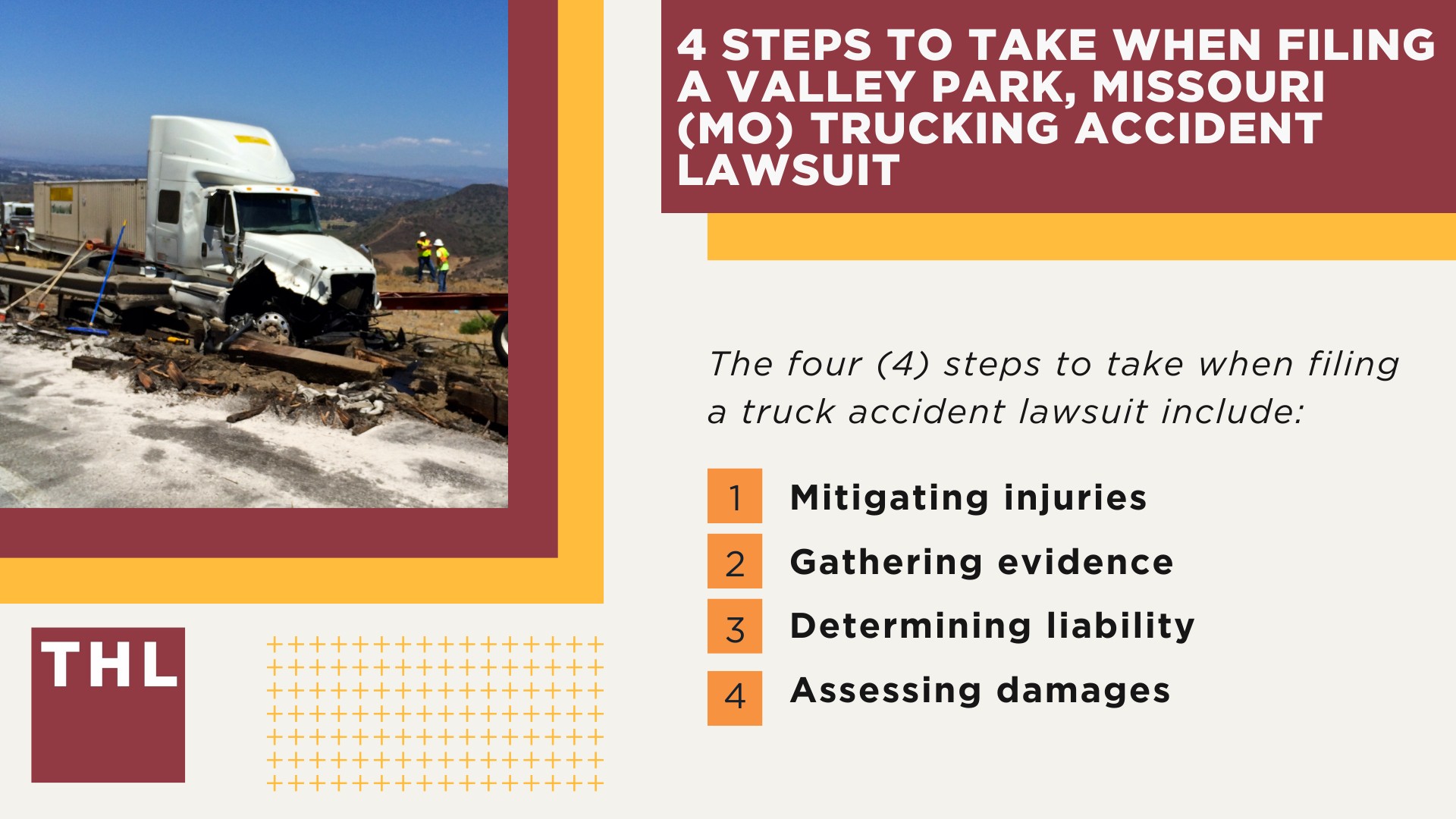 The #1 Valley Park Truck Accident Lawyer; Valley Park Truck Accident Lawyer; 6 Questions to Ask When Hiring a Valley Park Truck Accident Lawyer; Commercial Truck Accidents in Valley Park, Missouri (MO); Truck Accident Facts & Statistics; Valley Park Commercial Trucking Rules & Safety Regulations for Truck Drivers; The 8 Most Common Causes of Truck Accidents in Valley Park, Missouri (MO); 4 Steps to Take When Filing a Valley Park, Missouri (MO) Trucking Accident Lawsuit
