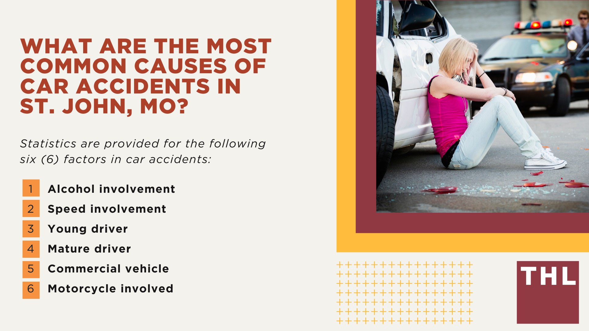 The #1 St. John Car Accident Lawyer; Involved in a Car Accident in St. John, MO; St. John Car Accident Statistics; What to Do After a Car Accident in St. John; What Are the Most Common Causes of Car Accidents in St. John, MO