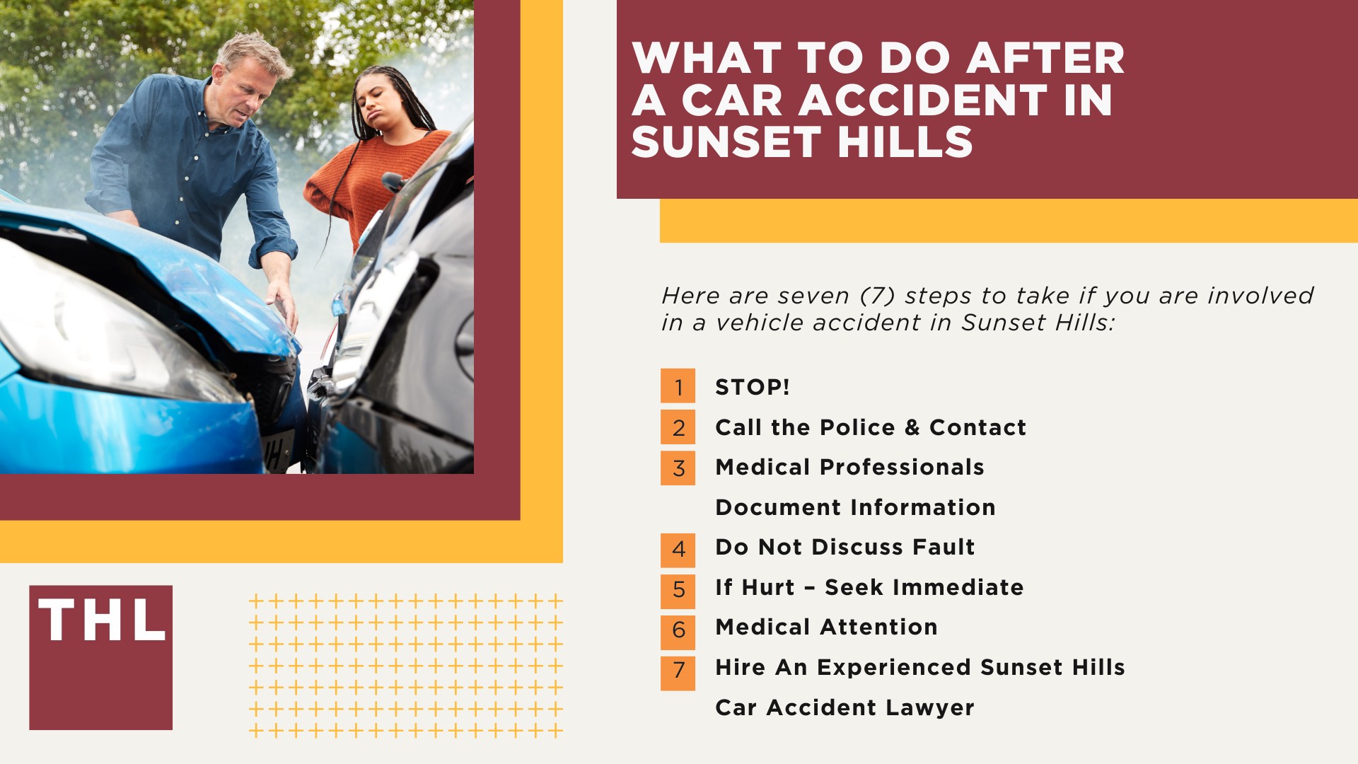 The #1 Sunset Hills Car Accident Lawyer; Involved in a Car Accident in Sunset Hills, MO; Sunset Hills Car Accident Statistics;  What to Do After a Car Accident in Sunset Hills