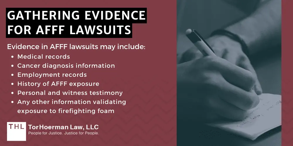 Gathering Evidence for AFFF Lawsuits; AFFF Lawsuit evidence; Firefighting foam lawsuit evidence; AFFF cancer lawsuit evidence