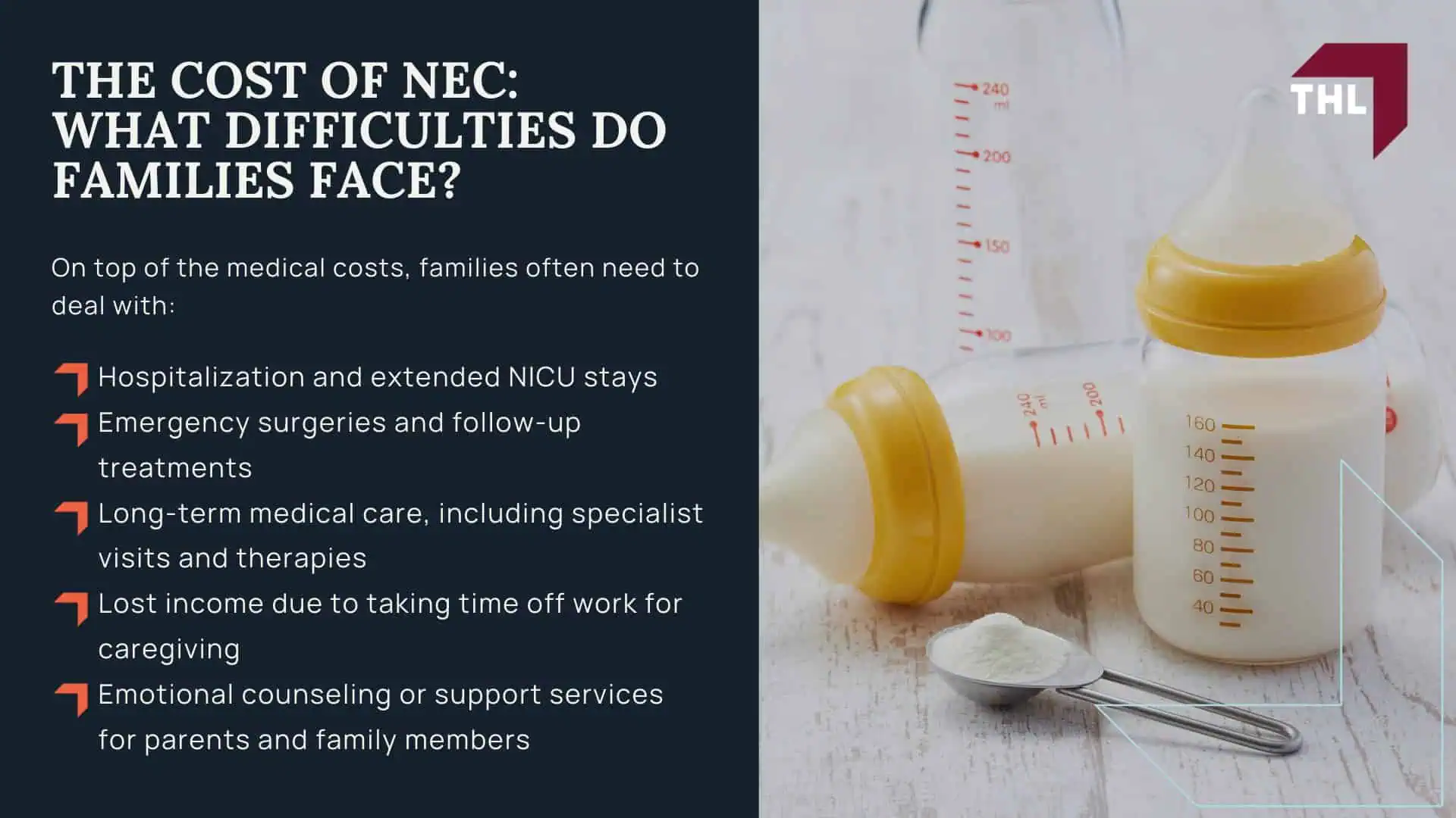 What is the NEC Baby Formula Lawsuit?; What are the Baby Formula Brands Mentioned in the NEC Lawsuits?; TorHoerman Law Secures $495 Million in Premature Infant Formula Trial; Information on Necrotizing Enterocolitis (NEC); Cow's Milk Based Formulas Linked to Necrotizing Enterocolitis (NEC); The Cost of NEC: What Difficulties Do Families Face?