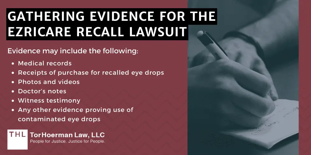 EzriCare Artificial Tears Lawsuit; EzriCare Lawsuit; EzriCare Eye Drops Lawsuit; EzriCare Lawsuits; EzriCare Recall; EzriCare Artificial Tears Recall; FDA Warns Consumers: Possible Contamination Of EzriCare Artificial Tears And Other Eye Drops; EzriCare Artificial Tears Lawsuit Injuries And Symptoms; Do You Qualify For The EzriCare Artificial Tears Lawsuit; Gathering Evidence For The EzriCare Recall Lawsuit