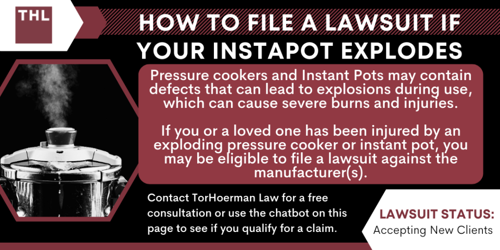 How To File a Lawsuit if Your Instapot Explodes; Instapot Explodes; Pressure Cooker Lawyers; Instapot Lawyers; Instant Pot Lawyers; Instant Pot Lawsuit; Pressure Cooker Lawsuit