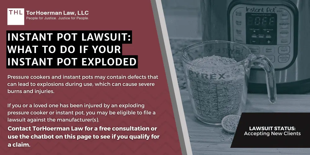 Practice Area 3 Instant Pot Lawsuit What To Do if Your Instant; Instant Pot Lawsuit; What To Do if Your Instant Pot Exploded; Instant Pot Lawyer; Instant Pot Explosion; Pressure Cooker Lawsuit; Pressure Cooker Lawyer; Pressure Cooker Explosion; Instant Pot Recall