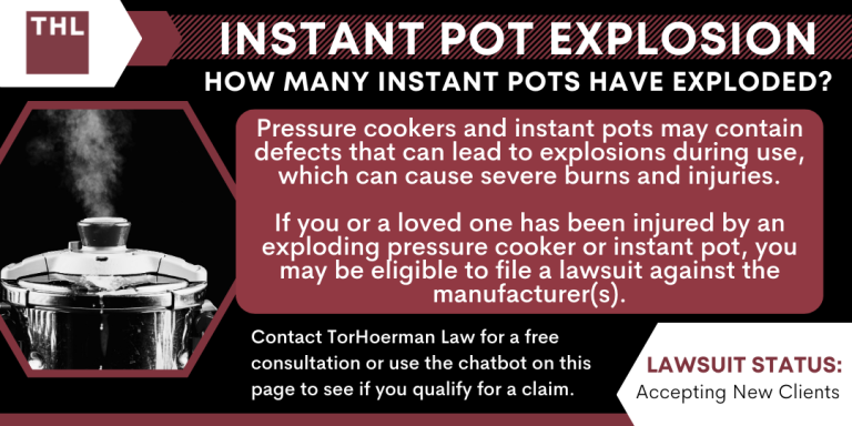 Instant Pot Explosion How Many Instant Pots Have Exploded; Instant Pot Explosion; Instant Pots Exploded; Instant Pot Lawsuit; Instant Pot Lawyer; Pressure Cooker Lawsuit; Pressure Cooker Lawyer
