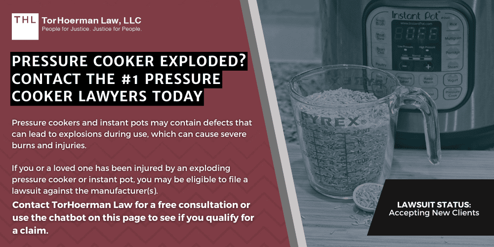 Pressure Cooker Exploded? The 1 Pressure Cooker Lawyers Can Help
