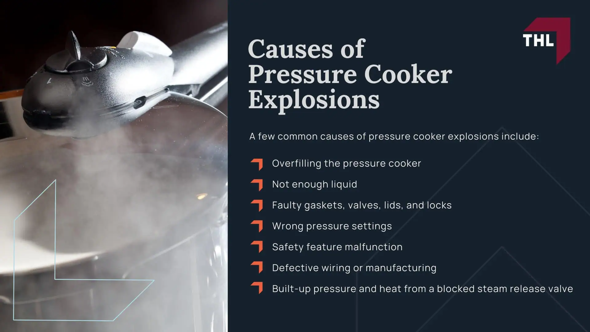 Pressure Cooker Burn Lawyer Are Pressure Cookers Dangerous - How Pressure Cookers Work - torhoerman law; Pressure Cooker Burn Lawyer Are Pressure Cookers Dangerous - How To Use a Pressure Cooker - torhoerman law; Pressure Cooker Burn Lawyer Are Pressure Cookers Dangerous - Electric Pressure Cooker Safety Features - torhoerman law; Pressure Cooker Burn Lawyer Are Pressure Cookers Dangerous - Causes of Pressure Cooker Explosions - torhoerman law