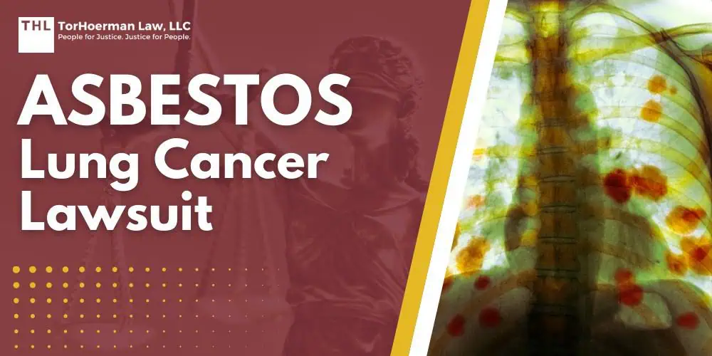 Asbestos Lung Cancer Lawsuit 2 Asbestos Lung Cancer Lawsuit; Asbestos Exposure and Lung Cancer; Different Types of Lung Cancer Caused by Asbestos; Populations at High Risk of Developing Asbestos-Related Lung Cancer; Regulatory Changes With Asbestos Use; The Science Behind Lung Cancer and Asbestos; Legal Recourse for Workers With Asbestos-Related Lung Cancer; The Importance of Hiring an Experienced Asbestos Lawyer; TorHoerman Law_ Talk to Our Mesothelioma Lawyers Today