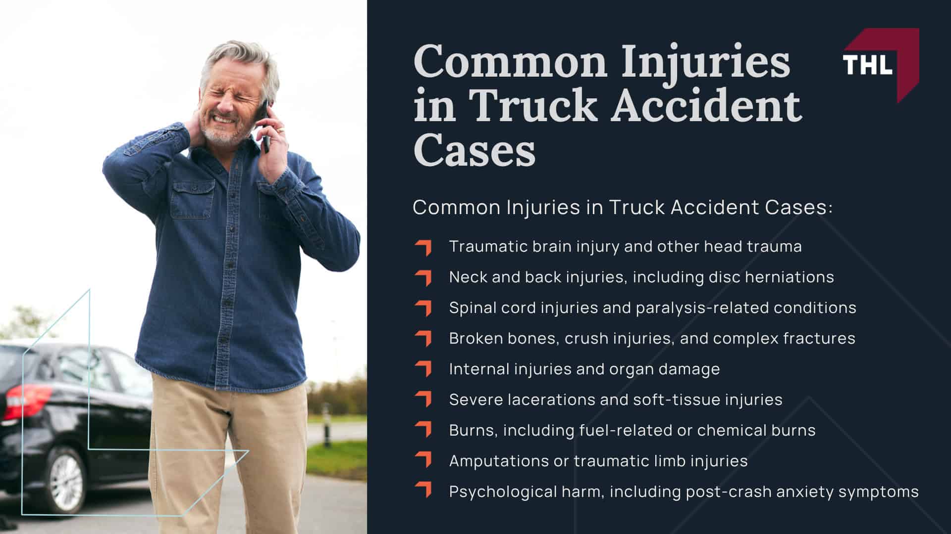 Who Can You File a Truck Accident Lawsuit Against; Gathering Evidence for a Truck Accident Lawsuit; Damages in Truck Accident Claims; Common Causes of Semi-Truck Accidents; Common Injuries in Truck Accident Cases 