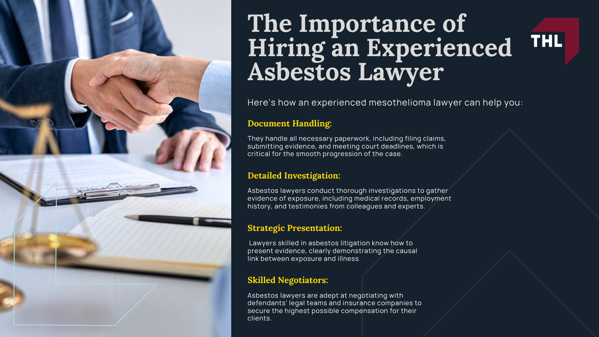 Asbestos Exposure and Lung Cancer; Different Types of Lung Cancer Caused by Asbestos; Populations at High Risk of Developing Asbestos-Related Lung Cancer; Regulatory Changes With Asbestos Use (2); Legal Recourse for Workers With Asbestos-Related Lung Cancer; Who May Qualify for an Asbestos Lung Cancer Lawsuit; Asbestos Lung Cancer Lawsuit Process; Who Can Be Held Liable for Asbestos Related Lung Cancer; What If You Smoked and Developed Asbestos Related Lung Cancer; The Importance of Hiring an Experienced Asbestos Lawyer