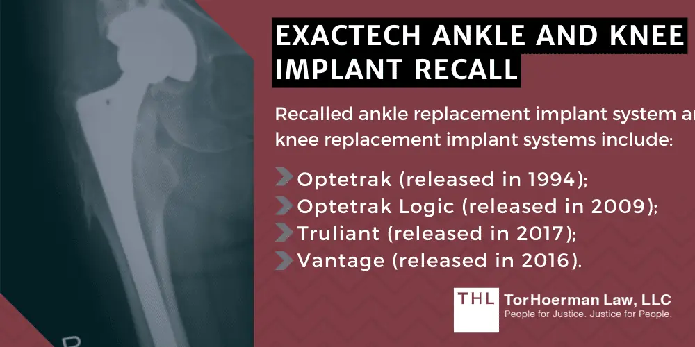 Exactech Ankle And Knee Implant Recall