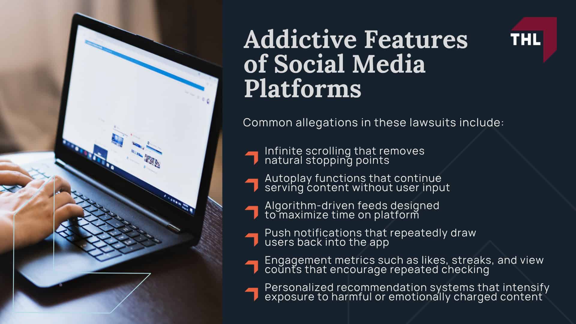 Who are the Defendants in the Social Media Lawsuit; General Facts in the Social Media Lawsuit Master Complaint; Factual Allegations as to Meta Platforms, Inc; Factual Allegations as to Snap, Inc; Factual Allegations as to ByteDance; Factual Allegations as to Alphabet Inc; Overview of the Social Media Lawsuit; Addictive Features of Social Media Platforms
