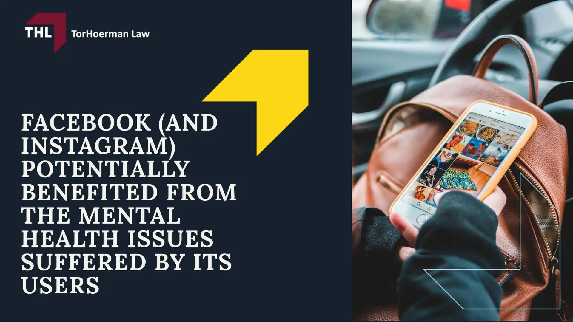Facebook Mental Health Lawsuit - Facebook Mental Health Lawsuit Overview- torhoerman law; Facebook Mental Health Lawsuit - Meta Designed Facebook To Be Addictive to Teens and Young Adults- torhoerman law; Facebook Mental Health Lawsuit - Facebook Either Failed To Protect Users or Refused To Do So- torhoerman law; Facebook Mental Health Lawsuit - Facebook (and Instagram) Potentially Benefited From the Mental Health Issues Suffered by Its Users - torhoerman law