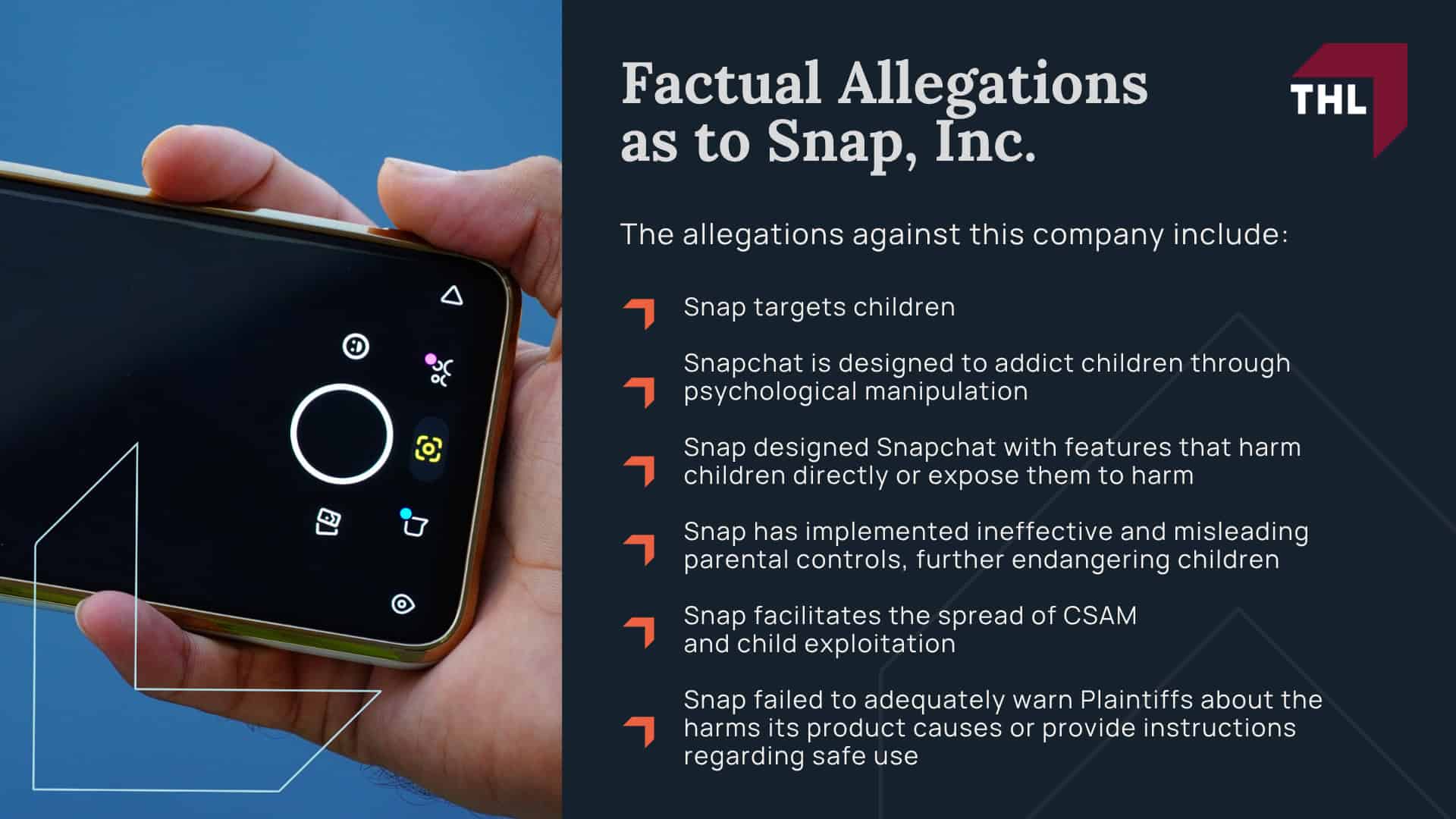 Who are the Defendants in the Social Media Lawsuit; General Facts in the Social Media Lawsuit Master Complaint; Factual Allegations as to Meta Platforms, Inc; Factual Allegations as to Snap, Inc 