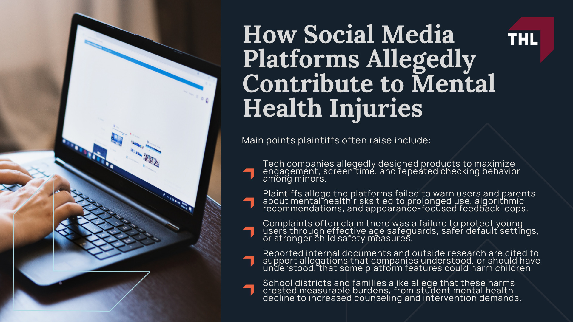 How Social Media Platforms Allegedly Contribute to Mental Health Injuries