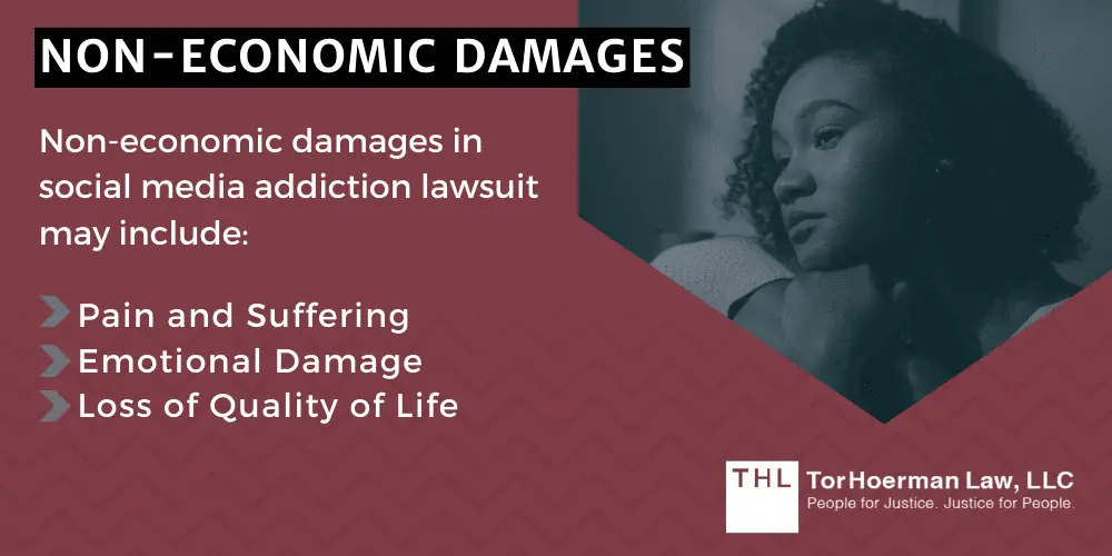 Potential Damages in Social Media Lawsuits featured image; Social Media Lawsuits; Social Media Lawsuit; Social Media Addiction Lawsuit; TikTok Teen Addiction Lawsuits; Instagram Mental Health Lawsuit; Social Media Mental Health Lawsuit; Social Media Harm Lawsuit; An Overview Of The Social Media Addiction Lawsuit; Potential Damages In Social Media Lawsuits; Economic Damages; Non-Economic Damages