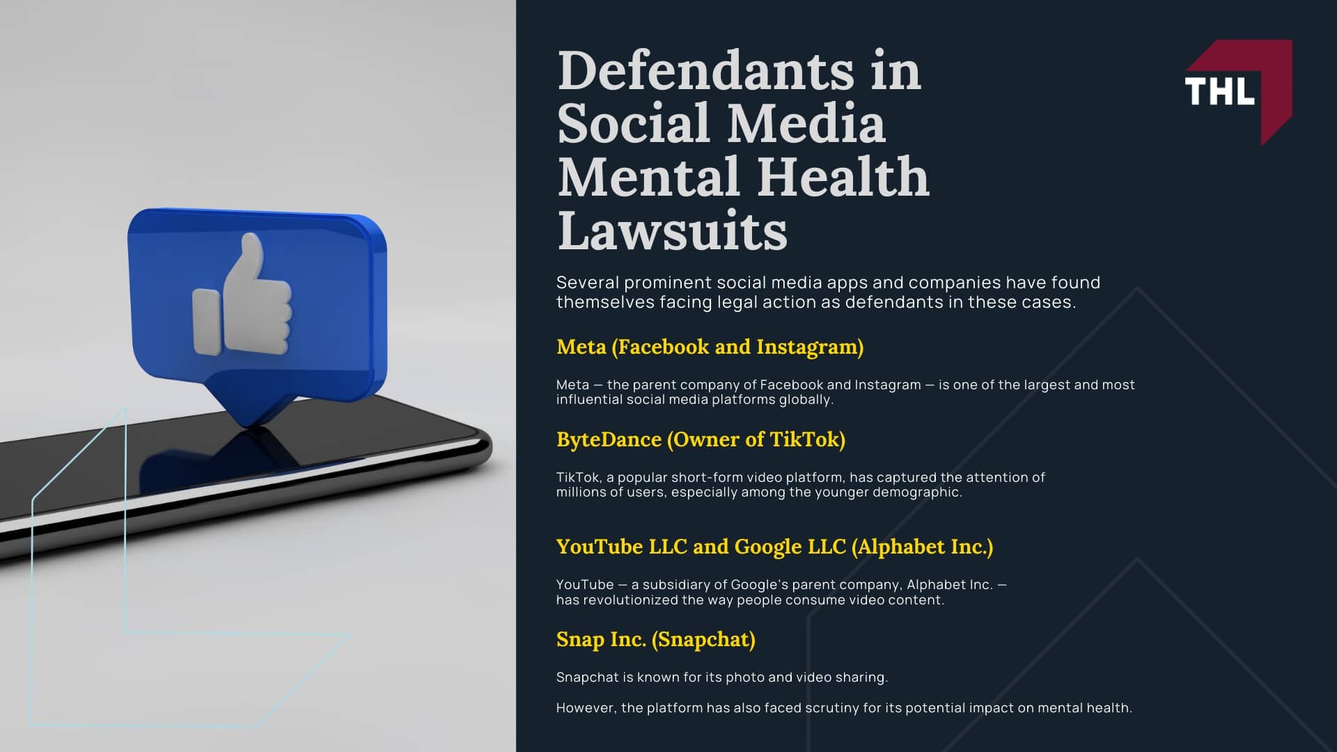 Potential Damages in Social Media Lawsuits - Overview of the Social Media Lawsuits - torhoerman law; Potential Damages in Social Media Lawsuits - Potential Damages in Social Media Lawsuits - torhoerman law; Potential Damages in Social Media Lawsuits - Economic Damages - torhoerman law; Potential Damages in Social Media Lawsuits - Non-Economic Damages - torhoerman law; Potential Damages in Social Media Lawsuits - Defendants in Social Media Mental Health Lawsuits - torhoerman law