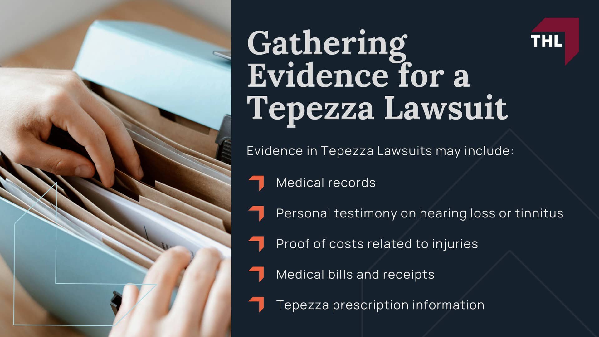 Tepezza Lawsuit - Tepezza Lawsuit Overview - torhoerman law; Tepezza Lawsuit - Projected Tepezza Lawsuit Settlement Amounts - torhoerman law; Tepezza Lawsuit - Is There a Tepezza Class Action Lawsuit - torhoerman law; Tepezza Lawsuit - Studies Show Potentially Permanent Hearing Damage in Tepezza Users - torhoerman law; Tepezza Lawsuit - Filing a Tepezza Lawsuit - torhoerman law; Tepezza Lawsuit - Gathering Evidence for a Tepezza Lawsuit - torhoerman law