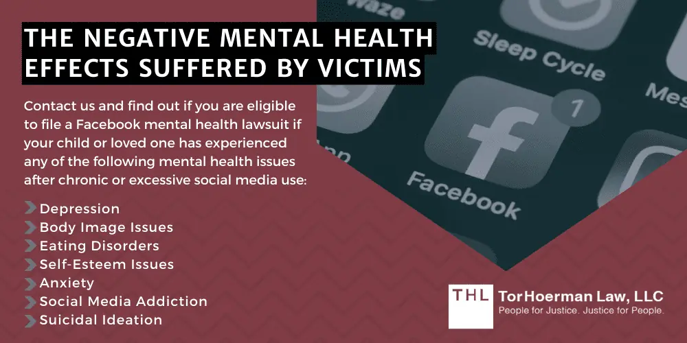 Facebook Mental Health Lawsuit; Facebook Lawsuit; Social Media Mental Health Lawsuit; Social Media Mental Health Lawsuits; Social Media and Mental Health Effects; What Is The Facebook Mental Health Lawsuit; Latest Update on the Facebook Mental Health Lawsuit; The Facebook Files_ Leaked Documents Showing Meta's Hand In The Teen Mental Health Crisis; The Negative Mental Health Effects Suffered By Victims