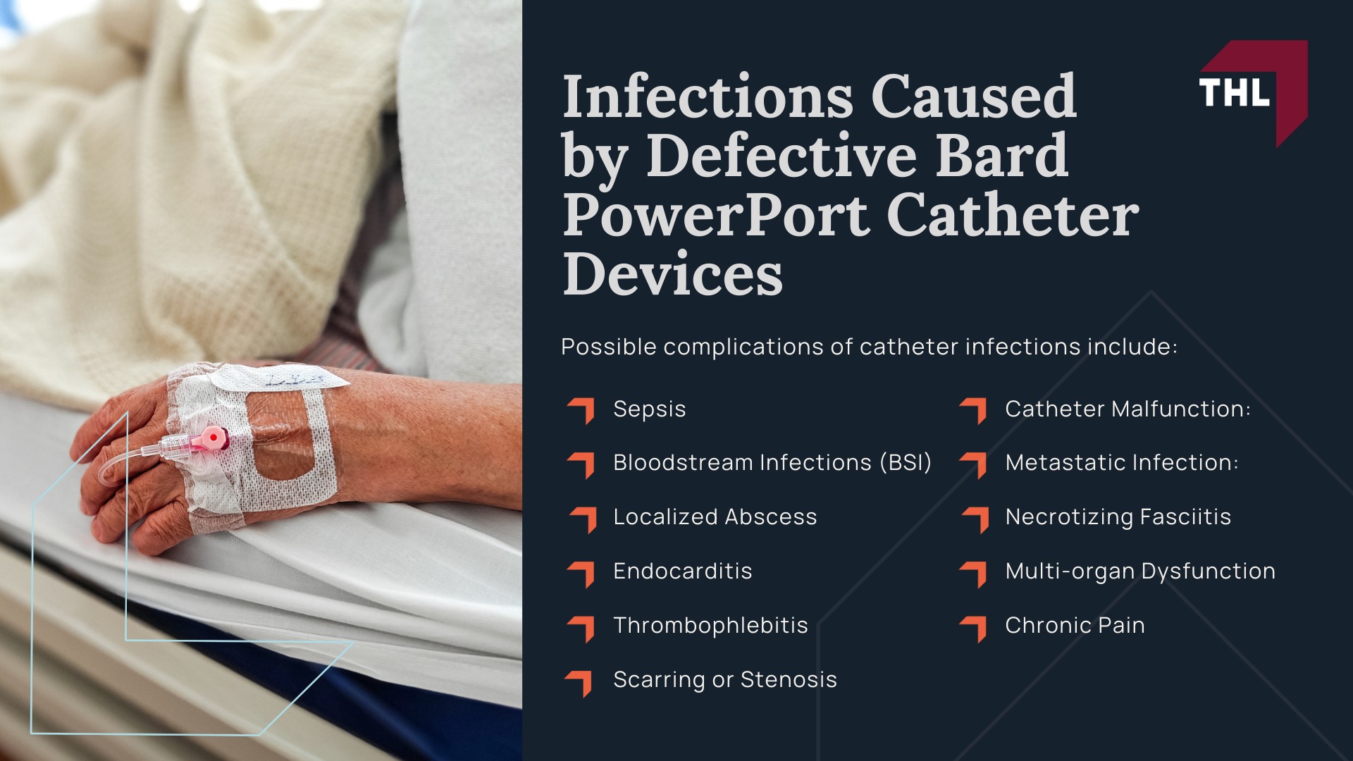 Bard PowerPort Catheter Infection Lawsuit - The Bard PowerPort Device_ A Brief Overview - torhoerman law; Bard PowerPort Catheter Infection Lawsuit - Bard PowerPort Complications - torhoerman law; Bard PowerPort Catheter Infection Lawsuit - Infections Caused by Defective Bard PowerPort Catheter Devices - torhoerman law