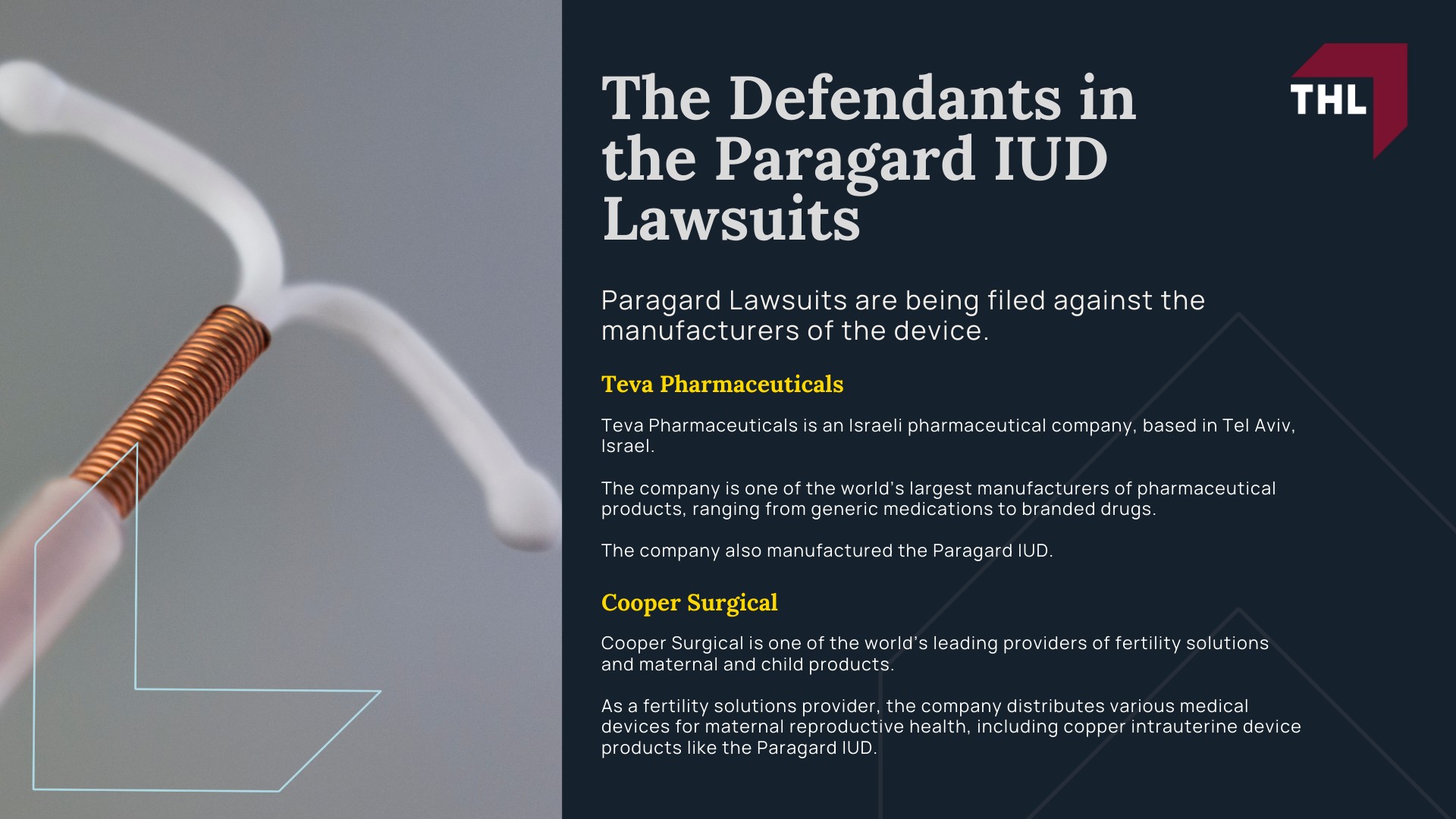 FAQ Do I Qualify for the Paragard Injury Lawsuit - An Overview of the Paragard IUD Lawsuits - torhoerman law; FAQ Do I Qualify for the Paragard Injury Lawsuit - The Defendants in the Paragard IUD Lawsuits - torhoerman law
