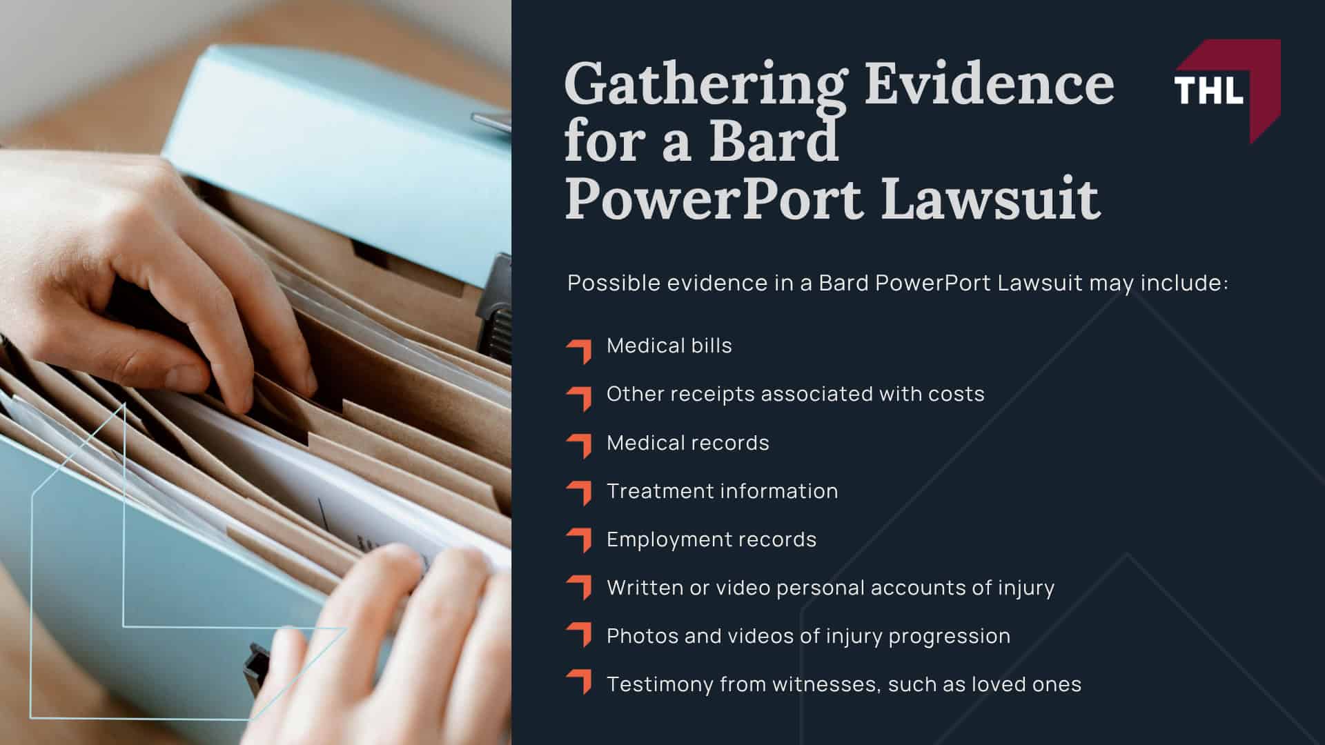 What You Need To Know About the Bard PowerPort Device; What Is the Bard PowerPort Used For; Who Uses the Bard PowerPort Device; Bard PowerPort Health Effects and Potential Life Threatening Complications; Bard PowerPort Catheter Fracture Lawsuit - What Is a Catheter Fracture_ - torhoerman law; What Are the Signs of Catheter Fracture; Why Does Catheter Fracture Occur on Bard PowerPort Devices; What Other Complications Can Occur After a Catheter Fracture; Bard PowerPort Litigation Overview; Bard PowerPort Lawsuit Allegations; Bard PowerPort Settlement Estimates; Do You Qualify for the Bard PowerPort Lawsuit; Bard PowerPort Catheter Fracture Lawsuit - What Is the Bard PowerPort Used For_ - torhoerman law;  Gathering Evidence for a Bard PowerPort Lawsuit