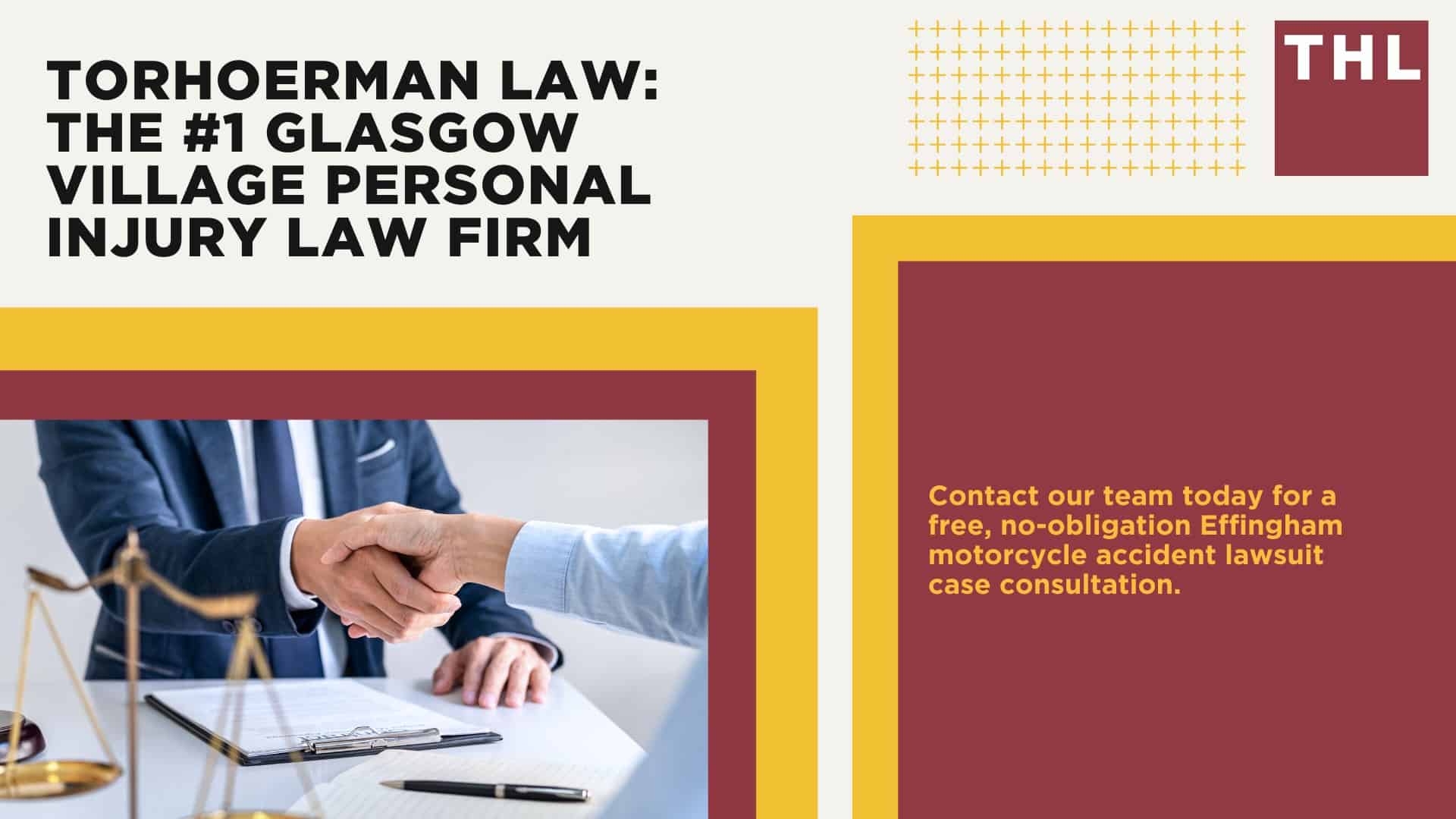 The #1 Effingham Motorcycle Accident Lawyer; Effingham Motorcycle Accident Statistics; Effingham Motorcycle Laws; Missouri Motorcycle Helmet Laws; Common Causes of Motorcycle Accidents in Effingham, Illinois; What Is An At-Fault State; Common Motorcycle Injuries; Benefits Of Motorcycle Injury Lawyer; How Long Do I Have To File A Lawsuit; Determine Fault In A Motorcycle Accident; How much is my accident worth; TORHOERMAN LAW The #1 Effingham Motorcycle Accident Lawyer