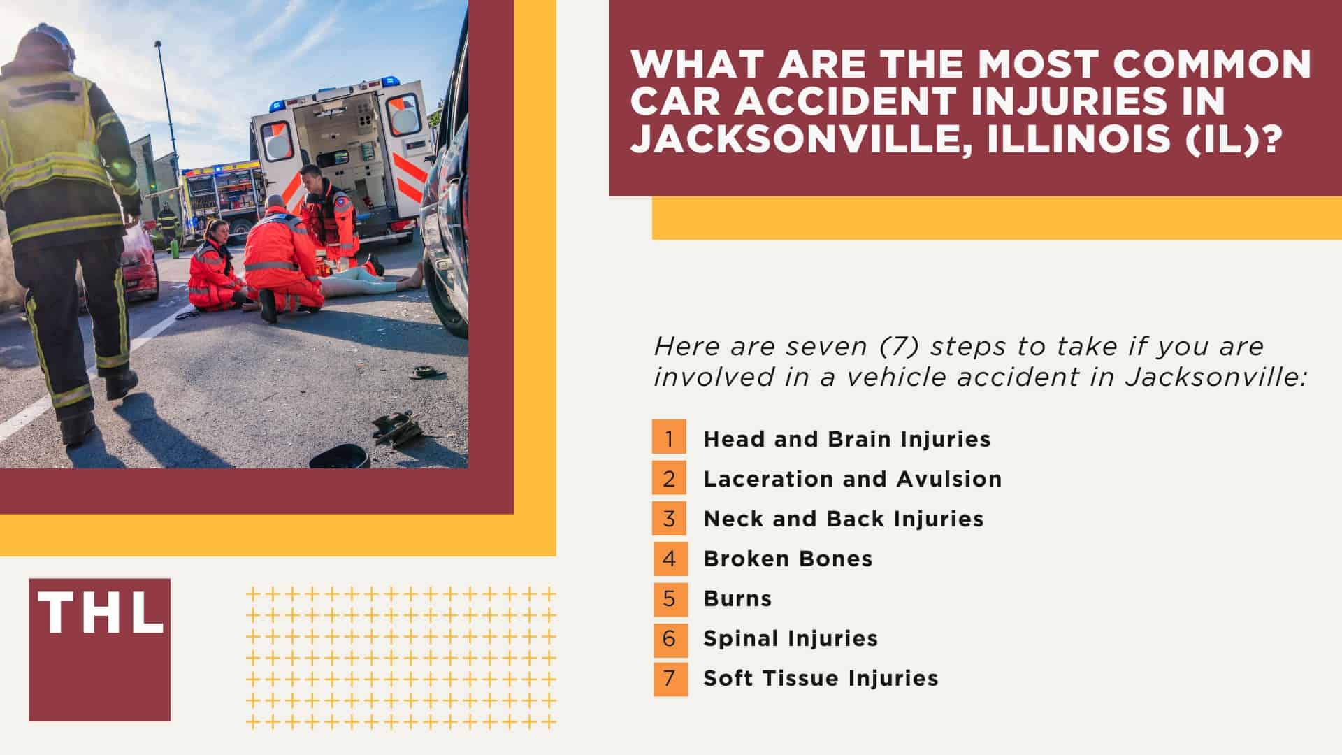 The #1 Jacksonville Car Accident Lawyer; Involved in a Car Accident in Jacksonville, IL; Jacksonville Car Accident Statistics; What to Do After a Car Accident in Jacksonville; What Are the Most Common Causes of Car Accidents in Jacksonville, IL (2); What Are the Most Common Causes of Car Accidents in Jacksonville, IL (2)