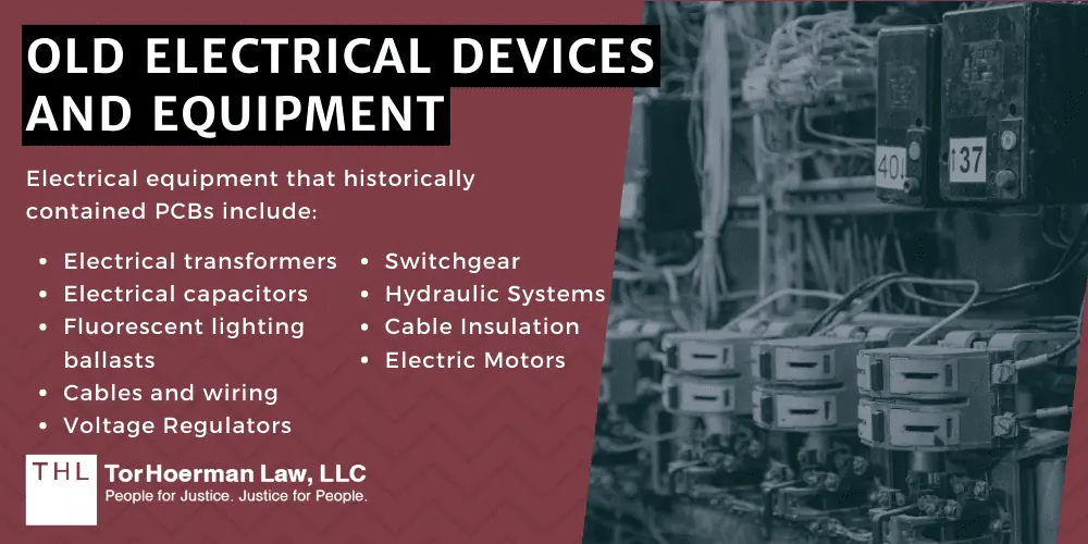 How Are Humans Exposed to PCBs; How Do People Get Exposed to PCBs; PCB Exposure; PCB Lawsuit; PCB Exposure Lawsuit; Polychlorinated Biphenyls PCBs; PCB Health Effects; PCB Health Risks; What Are Polychlorinated Biphenyls (PCBs); The History Of Polychlorinated Biphenyls (PCBs); Banning Of PCBs (Toxic Substances Control Act) (2); Sources Of Exposure To PCBs_ Where Are PCBs Found; Old Electrical Devices And Equipment