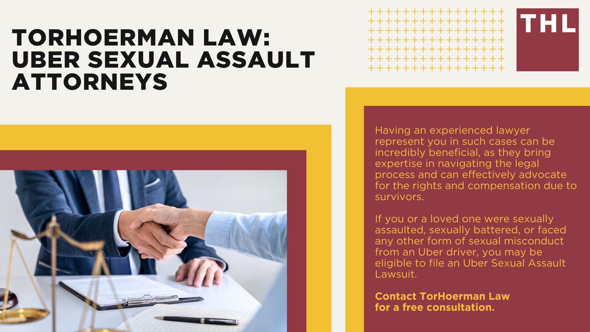 Uber Sexual Assault Lawsuit Overview; Uber Sexual Assault Settlements_ Projections and Estimations; What is MDL and How is it Different from a Class Action Lawsuit; Lawsuits for Uber Drivers Assaulted by Passengers; Uber's Safety Record_ Sexual Assault Claims and Accountability; Uber Safety Report on Sexual Assaults; Do You Qualify for the Uber Sexual Assault Lawsuit; TorHoerman Law_ Uber Sexual Assault Attorneys