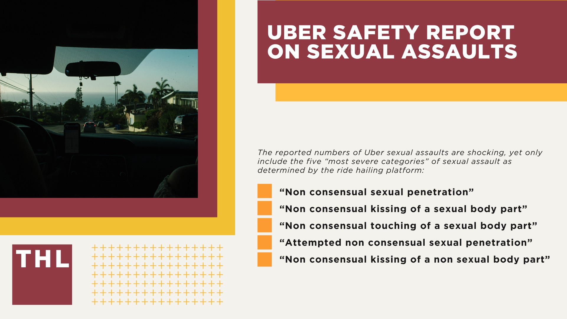 Uber Sexual Assault Lawsuit Overview; Uber Sexual Assault Settlements_ Projections and Estimations; What is MDL and How is it Different from a Class Action Lawsuit; Lawsuits for Uber Drivers Assaulted by Passengers; Uber's Safety Record_ Sexual Assault Claims and Accountability; Uber Safety Report on Sexual Assaults