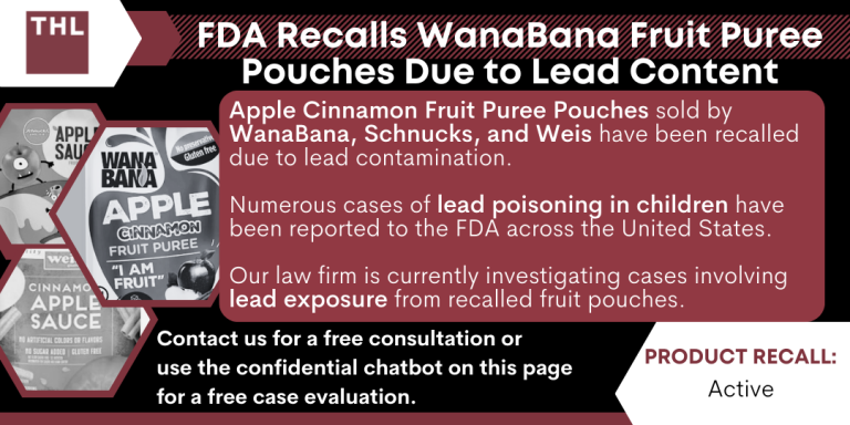 FDA Recalls WanaBana Fruit Puree Pouches Due to Lead Content; WanaBana Recall; WanaBana Lead Exposure; WanaBana Lead Poisoning; FDA Fruit Pouch Recall
