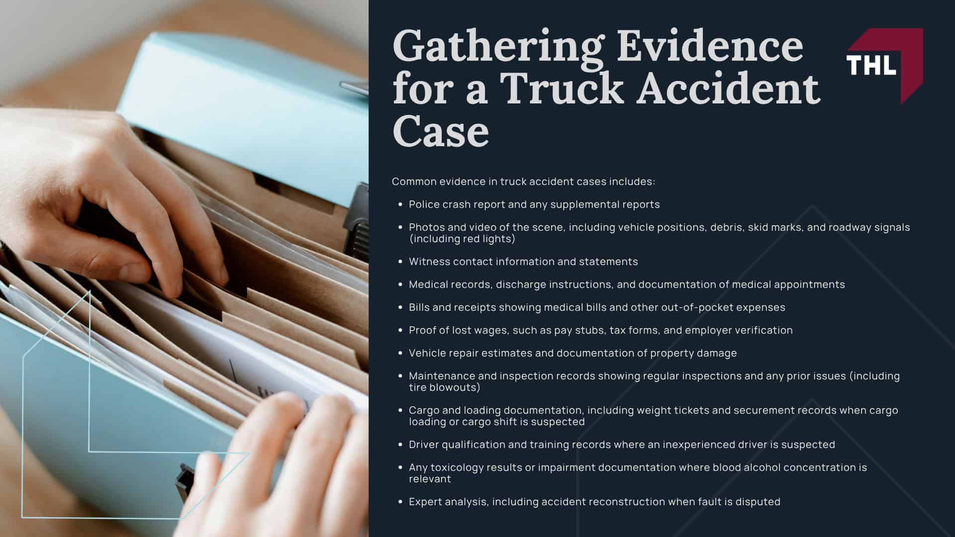 Common Types of Truck Accidents; Different Types of Trucks Involved In Accidents; How Are Truck Accidents Caused; Common Truck Accident Injuries; The Legal Process of a Truck Accident Lawsuit; Steps To Take After a Truck Accident; How a Truck Accident Lawyer Can Assist You; Common Types of Truck Accidents; Different Types of Trucks Involved In Accidents; How Are Truck Accidents Caused; Common Truck Accident Injuries; The Legal Process of a Truck Accident Lawsuit; Steps To Take After a Truck Accident; How a Truck Accident Lawyer Can Assist You; Gathering Evidence for a Truck Accident Case