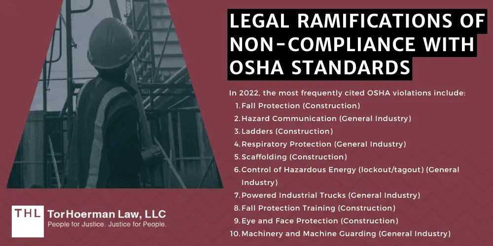 OSHA Construction Regulations and Construction Safety Compliance; OSHA Construction Regulations; Construction Accident Lawsuit; Construction Accidents; Construction Accident Lawyer; Construction Safety Compliance; Understanding OSHA And Its Significance In Construction; OSHA Construction Regulations; General Safety And Health Provisions; Occupational Health And Environmental Controls; Personal Protective And Life-Saving Equipment; Legal Ramifications Of Non-Compliance With OSHA Standards
