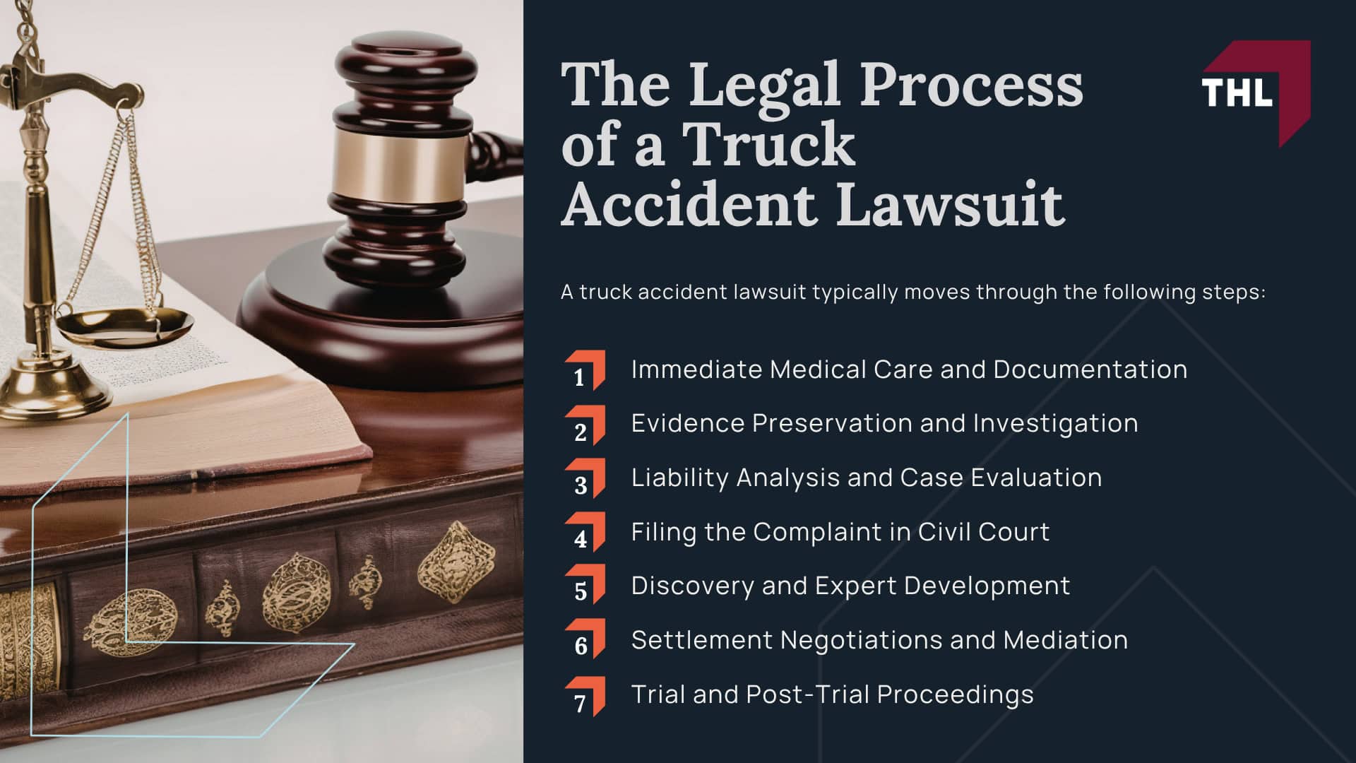 Common Types of Truck Accidents; Different Types of Trucks Involved In Accidents; How Are Truck Accidents Caused; Common Truck Accident Injuries; The Legal Process of a Truck Accident Lawsuit