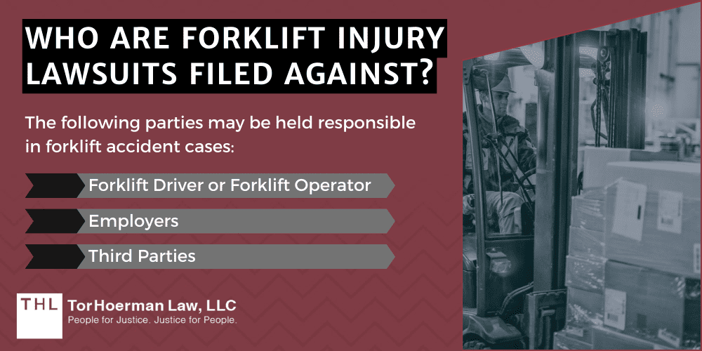 Who Are Forklift Injury Lawsuits Filed Against