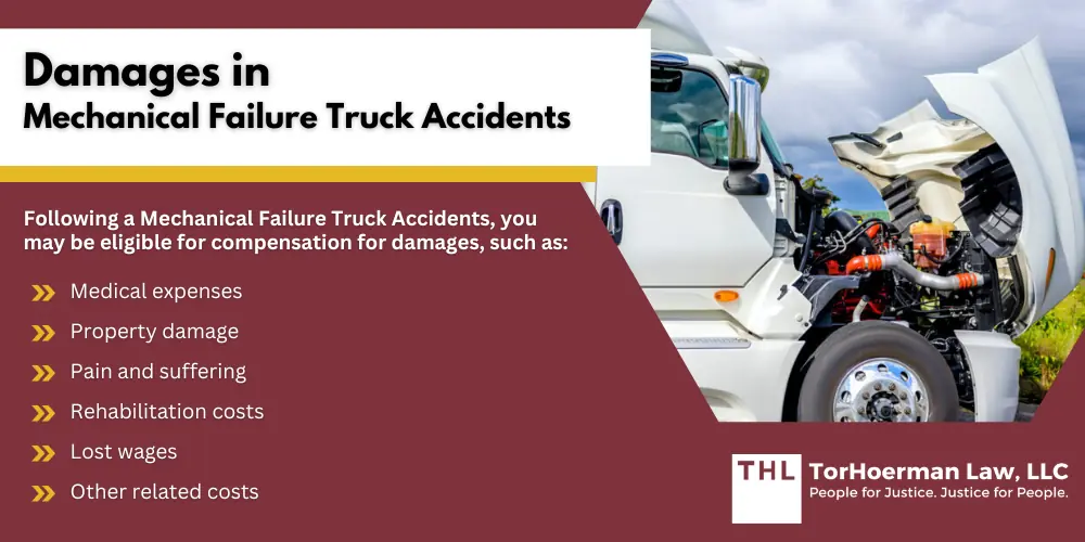 Damages in Mechanical Failure Truck Accidents