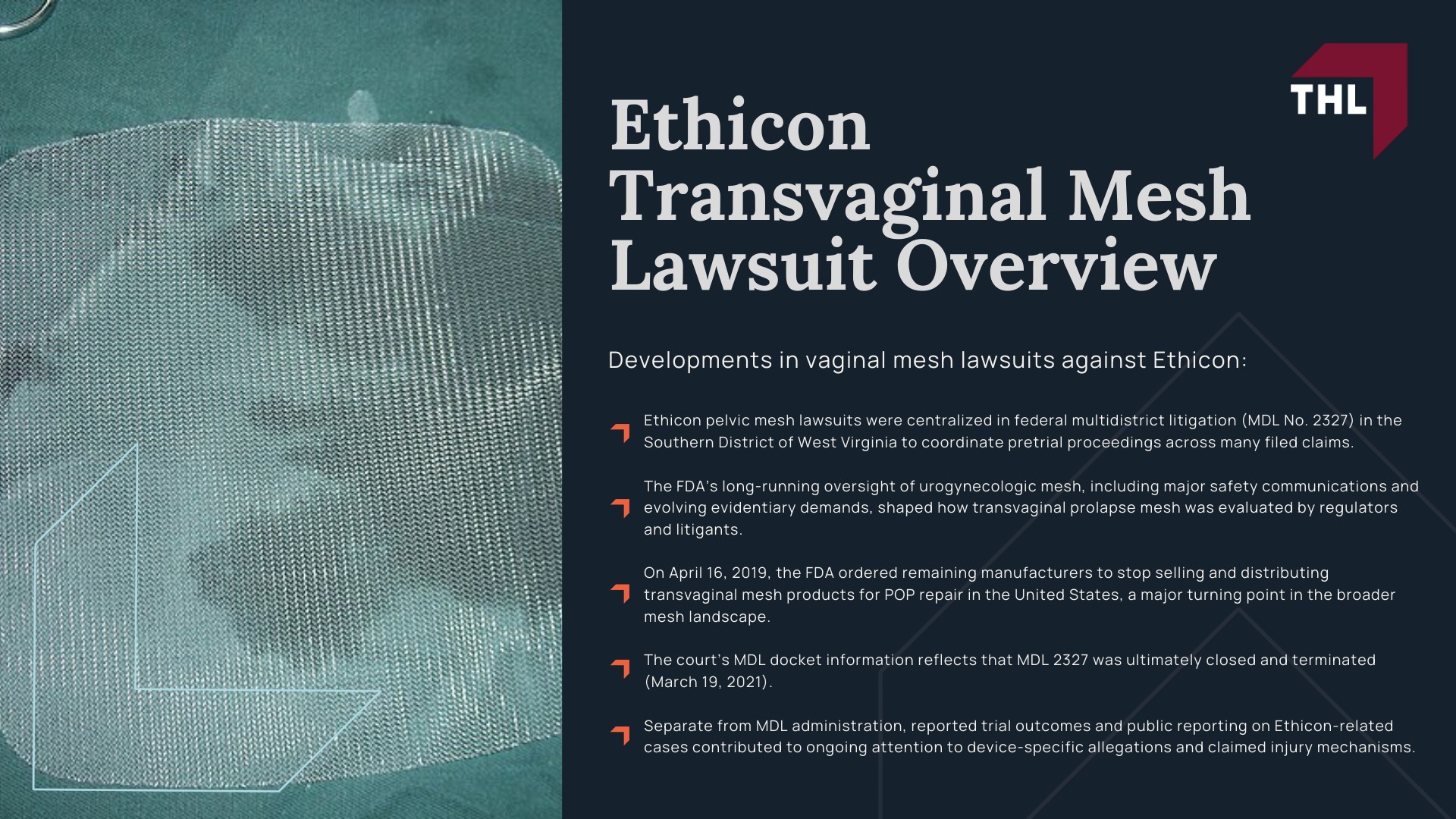 Ethicon Transvaginal Mesh Lawsuit - Ethicon Transvaginal Mesh Lawsuit Overview - torhoerman law