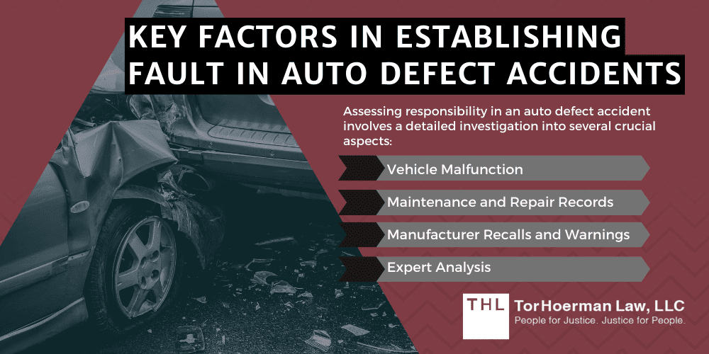 Key Factors In Establishing Fault In Auto Defect Accidents
