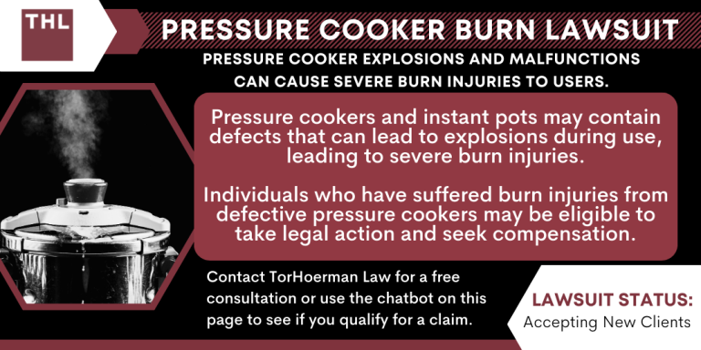 Pressure Cooker Burn Lawsuit; Pressure Cooker Burns; Pressure Cooker Injuries; Pressure Cooker Lawsuit; Pressure Cooker Explosion Lawsuit