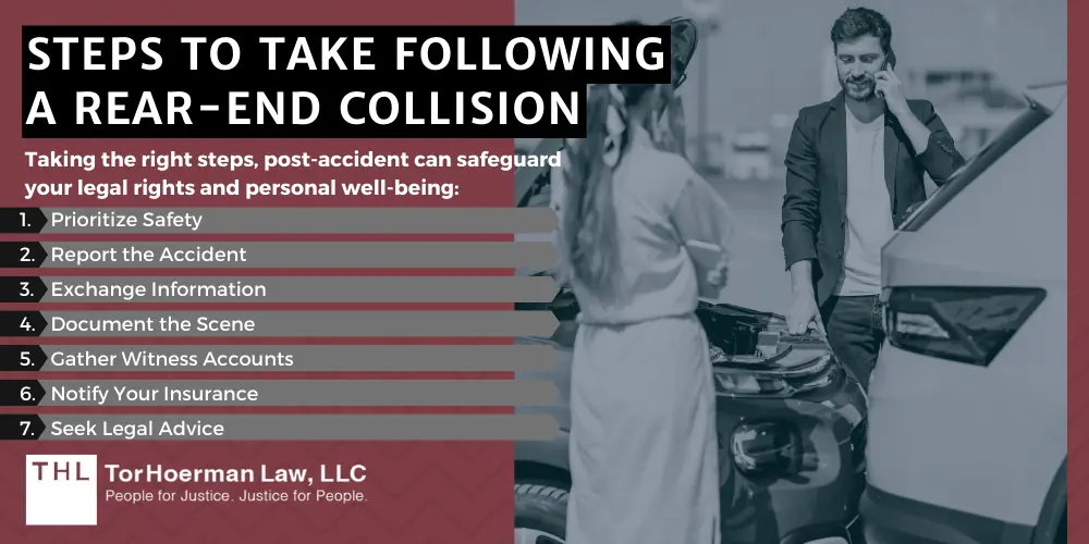 Rear End Collision Accident Liability Prevention & More; Compensation for Damages and Injuries;Steps To Take Following A Rear-End Collision 