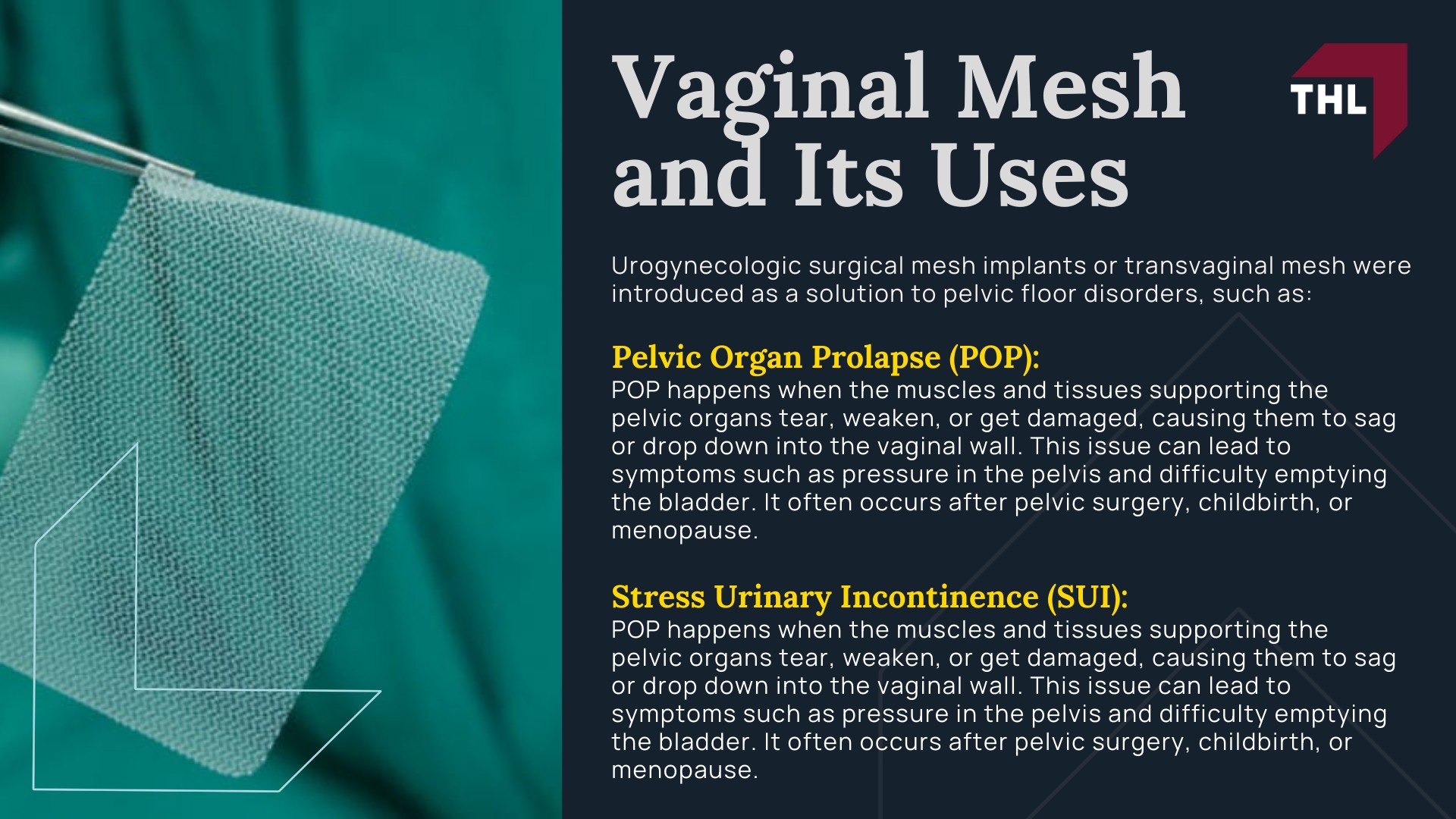 Common Transvaginal Mesh Complications - Vaginal Mesh and Its Uses - torhoerman law