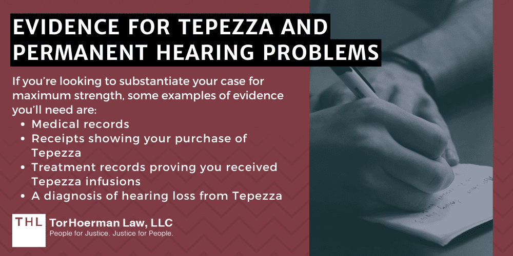 Tepezza Lawsuit Payout and Settlement Amounts; Tepezza Lawsuit Settlements; Tepezza Lawsuits; Tepezza Hearing Loss Lawsuits; Tepezza Hearing Loss Lawsuit Overview; Why Are Tepezza Hearing Damage Lawsuits Being Filed; Estimated Tepezza Lawsuit Settlement Amounts; What Factors Influence Settlement Amounts; How Settlement Amounts Are Determined In Mass Tort Cases (Like The Tepezza Hearing Loss Lawsuit); Evidence For Tepezza And Permanent Hearing Problems